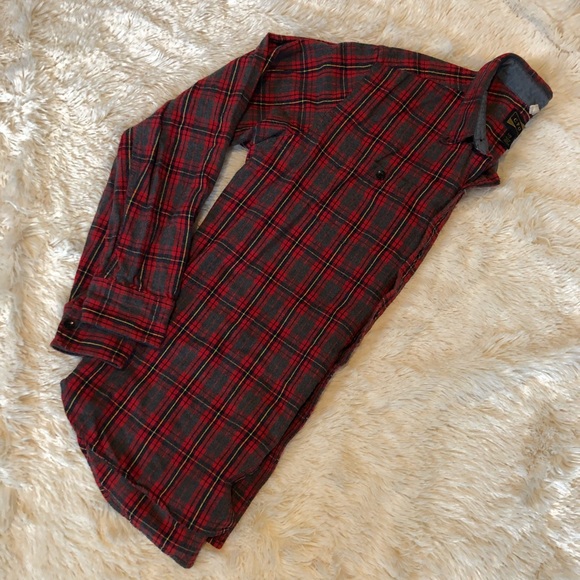 URBAN OUTFITTERS: CPO || Mens Red Flannel - Picture 4 of 8